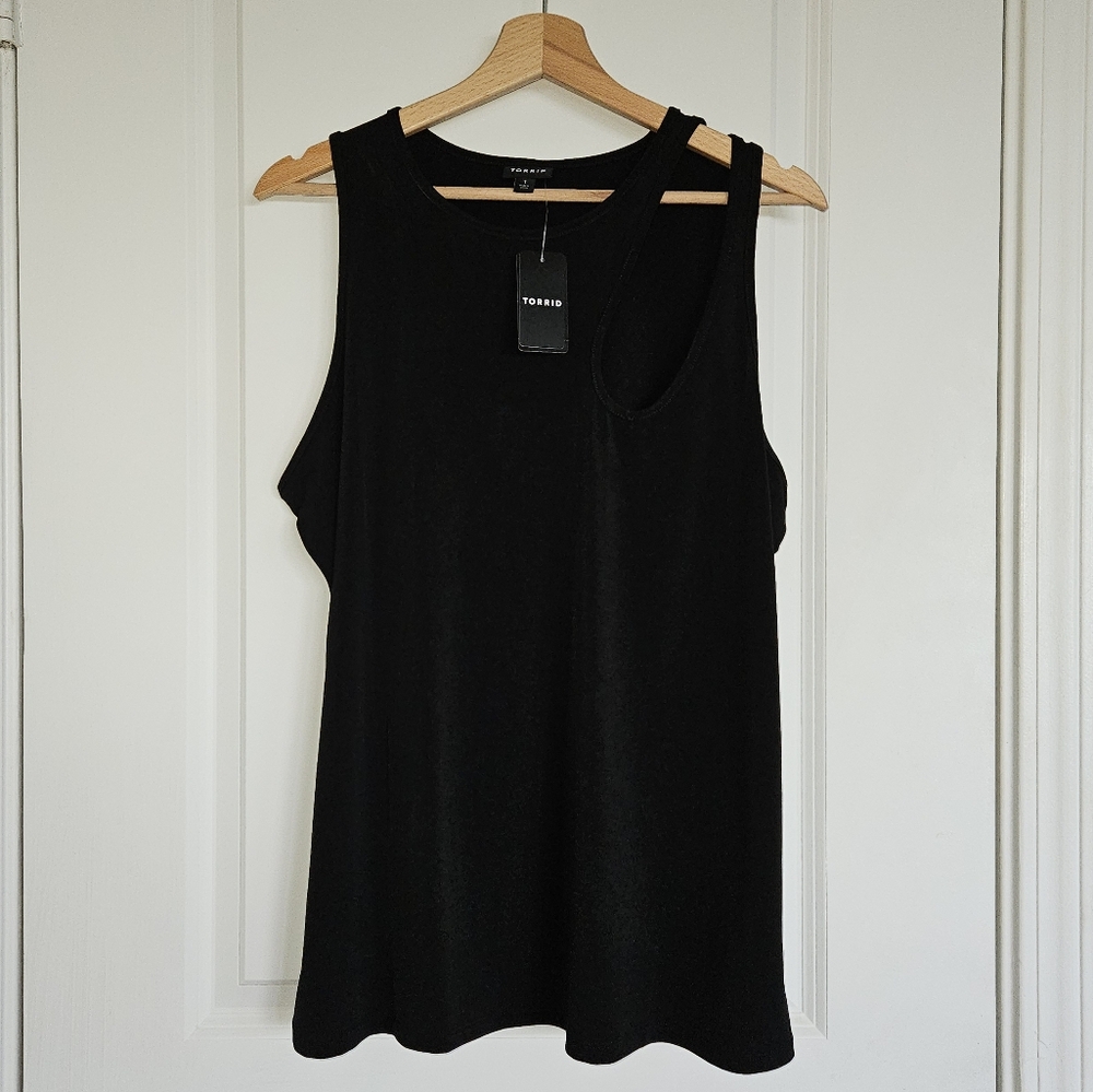 Studio Knit High Neck Asymmetrical Cut Out Top NWT